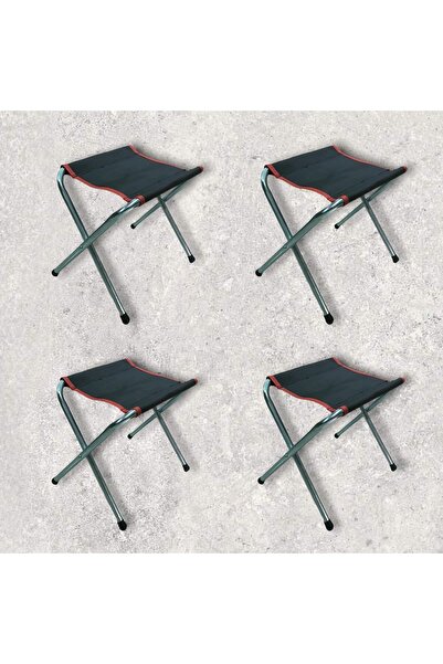 atefoutdoor 4 Adet Kamp Taburesi, Iskemlesi, Katlanablir Tabure