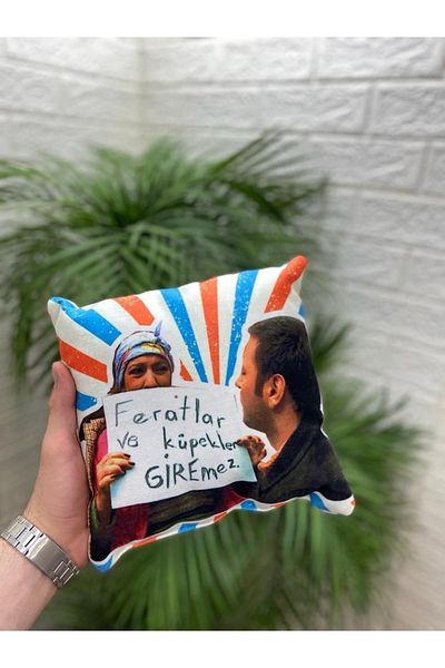 by ballı biocotton Humorous Cute Gift Tiny Throw Pillow 28x28 Digital Printing