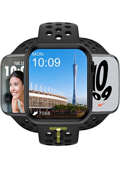 TECHNOMEN Watch 7 Dt Nlke Series Spor Smartwatch 2022 Akıllı Saat Nfc Siri Gp...