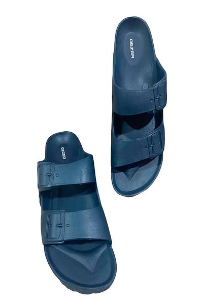 GEZER Papuci de vară, antiderapante, cu dublă cataramă, cu vedere la piscină, pentru baie și plajă (slim fit!)