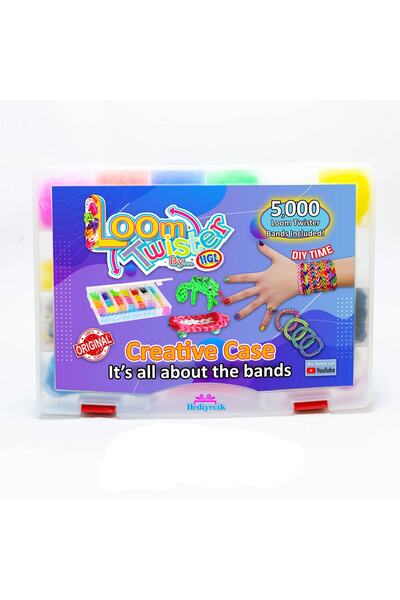 hediyecik Rainbow Loom Twister Large Set 5.000 Parça