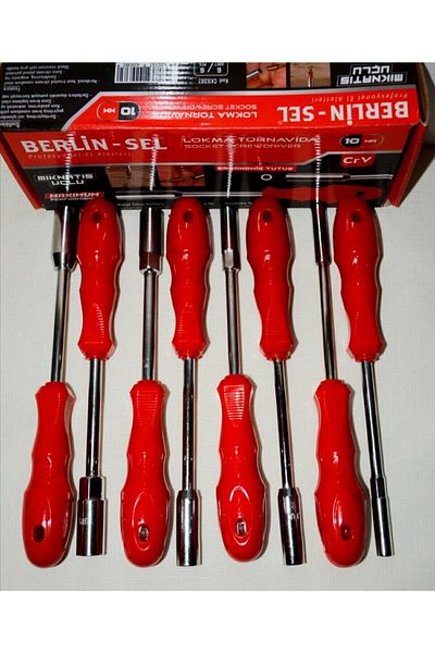 MOONSHOP 8 Piece Socket Screwdriver Set 8 Pieces 8 Pieces Socket