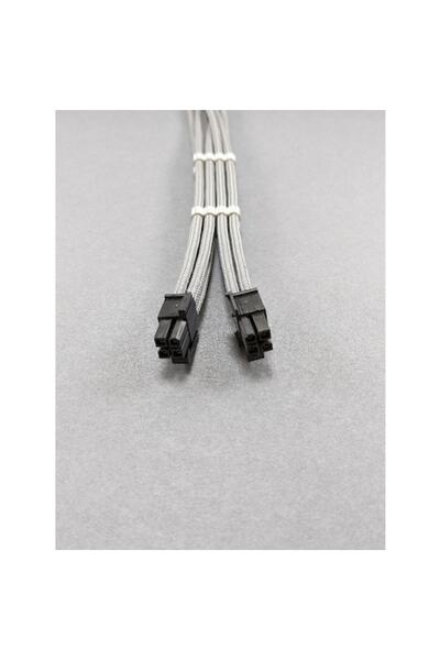 OEM Mm 4+4 Pin Sleeved Cpu Uzatma Kablosu Koyu Gri