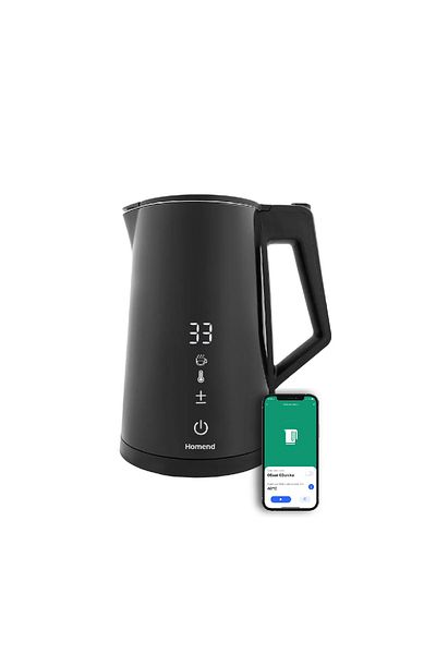 HOMEND Smart Heatrow 1616h Touch, Double Walled, Stainless Steel, Xl Kettle (WI-FI ENABLED)