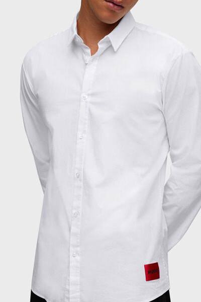 HUGO Pamuklu Streç Extra Slim Fit Gömlek Erkek Gömlek 50475687 199