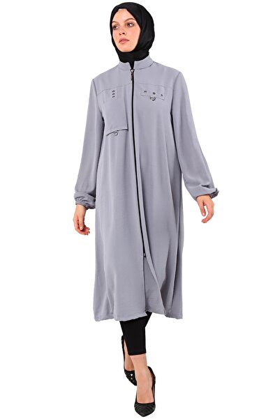 Saraylı Kadın Gri Tesettür Giyim
