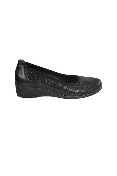 Voyager 7907 Γυναικεία παπούτσια casual από γνήσιο δέρμα μαύρο Lurex