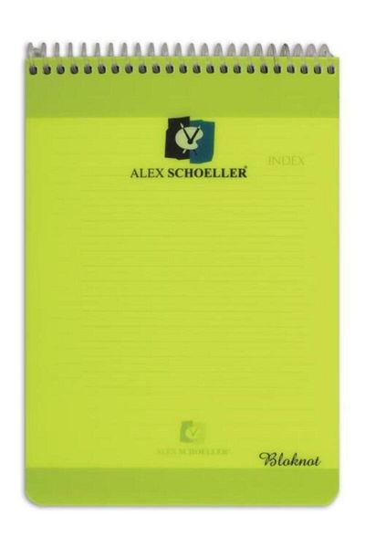 Alex Schoeller 70Gr A5 Spiral Upright Notebook - 80Yp.Pp.Cover, Checkered