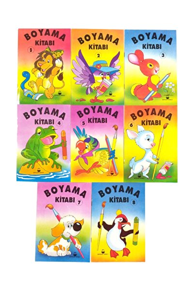 Şenyıldız Yayınevi Coloring Book for Kids Series Set of 8