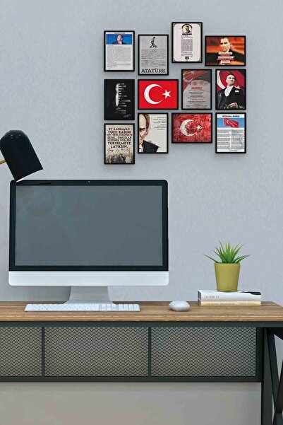 herotasarım Hitabe pentru tineret 12 piese MDF (lemn) Tabla de birou Dimensiu...