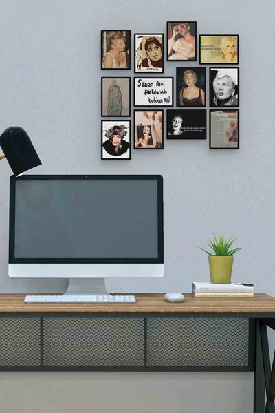 herotasarım Sezen Aksu 12 Τεμάχια MDF (ξύλο) Πίνακας Μέγεθος Γραφείου 30x30 εκ.