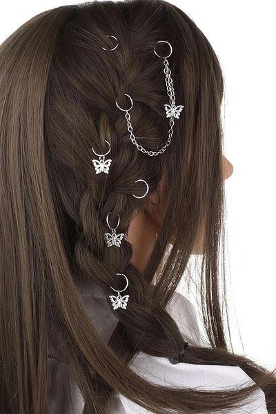 BAHELS Butterfly Detailed Hair Earring Clasp Set