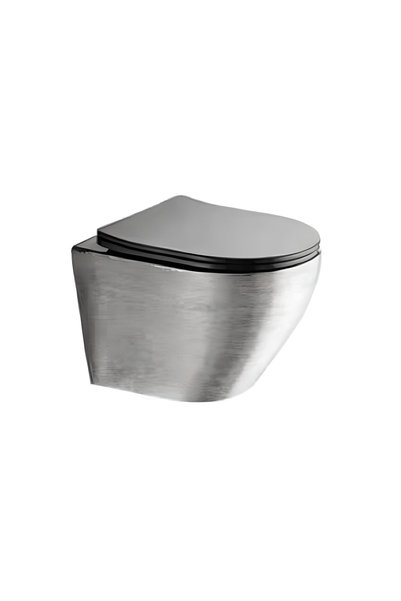 Paluci Twsit Black Silver Kanalsız Asma Klozet