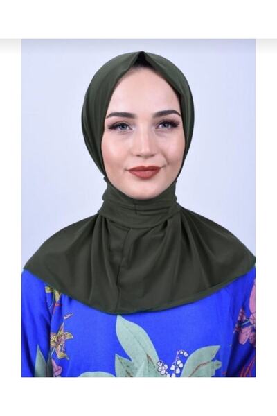 Ayselcehobi Μπλούζα μαγιό Hijab με ασορτί κουμπωτό καπέλο Hijab