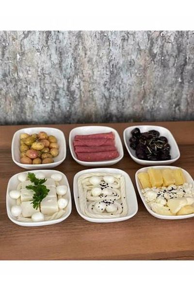 Tekbir Porcelain 6-Piece Small Appetizer Plate