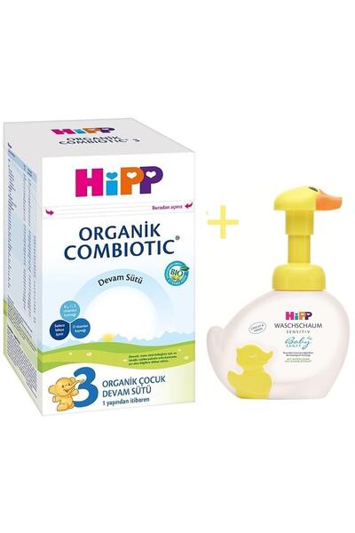 Hipp 3 Organik Combiotic Devam Sütü 800 Gr+ Organik El Yıkama Köpüğü 250 Ml