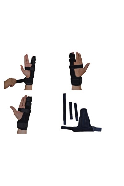 BELLFLEKSS جبيرة الملاكم المكسورة تستخدم لليد اليمنى واليسرى معدنية مزدوجة