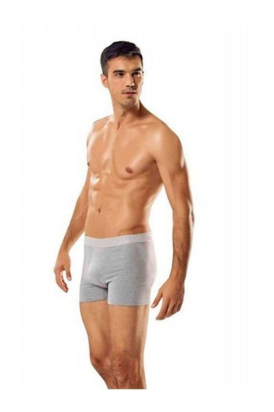 Tutku Bernami 3 Pieces Men's Gray Lycra Boxers - 0114 []
