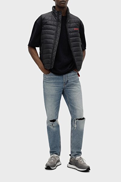 HUGO Su Geçirmez Slim Fit Dik Yaka Şişme Yelek Erkek Yelek 50468742 001