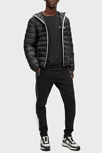 BOSS Su Geçirmez Regular Fit Kapüşonlu Mont Erkek Mont 50472472 002