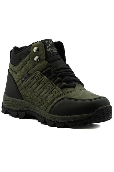 LETAO Μπότες Unisex με γούνα χακί με φερμουάρ, ανθεκτικές στο κρύο 36-47