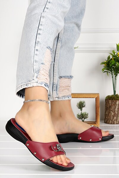 KARAMAZI Clst 703 - Ženske papuče sa dnevnim kopčom i petom