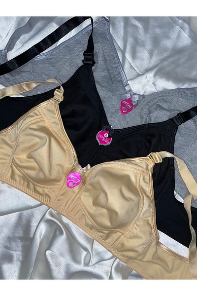 Otantik Tekstil Sutien pentru femei de mărime mare, cupa C, din bumbac pieptănat