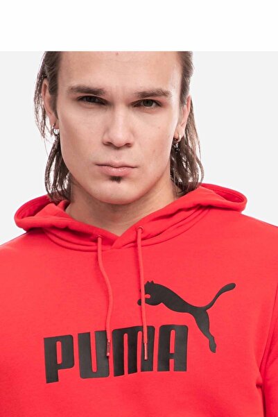 Puma Ess Big Logo Hoodie Men's Sweatshirt586688 11 Red