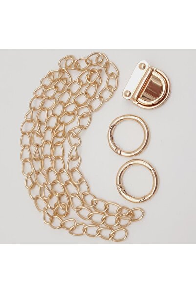 angel çanta aksesuar Set de blocare cu lanț subțire de culoare aurie deschisă...