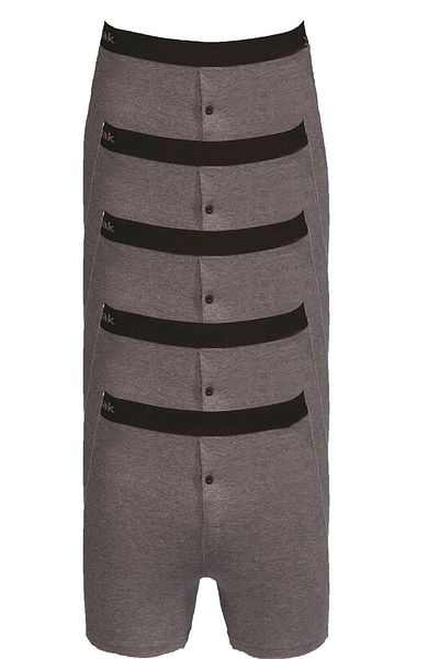 Hepsine Rakip Ανδρικά κουμπιά 5 τεμαχίων Lycra Long Leg Boxers Berrak