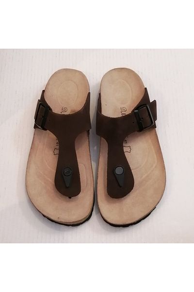 D By Divarese للجنسين حقيقية Nubuck براون مشبك قابل للتعديل الفلين الاصطناعي إيفا الوحيد الوجه يتخبط