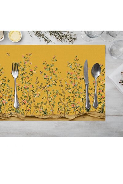 Generic Brand Yellow Garden Fabric American Service 35X50Cm (Linen Fabric Ulu...