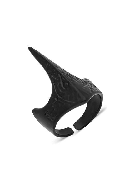 The Collection Zihgir Matte Black Ring