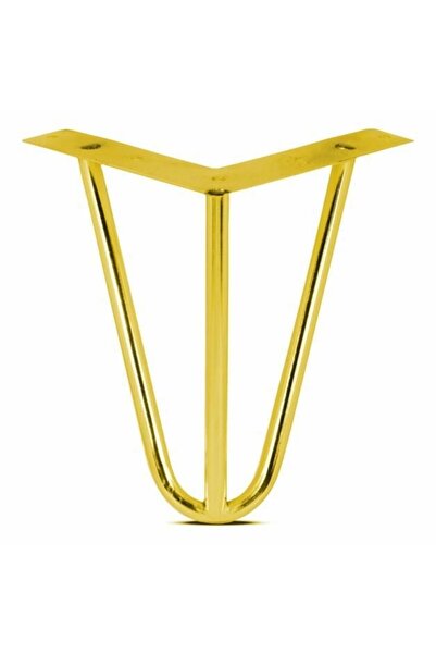 MAT MATERİALS Metal Kanepe Koltuk Ayağı Metal Gold Lüx Ayak 15 Cm