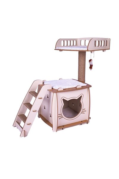 Patihomes سرير برو كات هاوس XL - خدش القطط