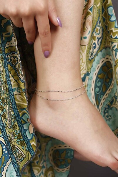 Lia Berto Küp Zincir 925 Ayar Gümüş Halhal