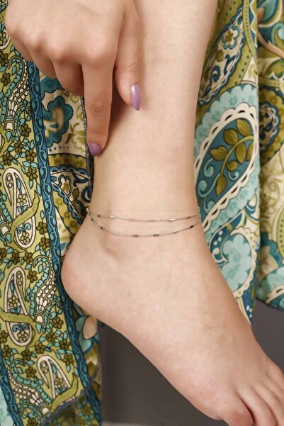 Lia Berto Ezme Ithal Zincir 925 Ayar Gümüş Halhal