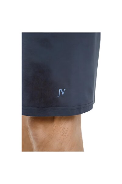 Nur Aka by Nurteks Men's Striped Pattern V-Neck Embroidered Pajama Set