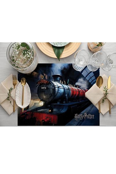 Adawall Hogwarts Express Fabric American Service Set of 4 35x50cm (warner Bros Licensed Product, Linen Fabric)