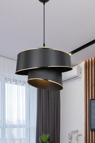 Tuğbasan Black Gold Pendant - Dining and Living Room