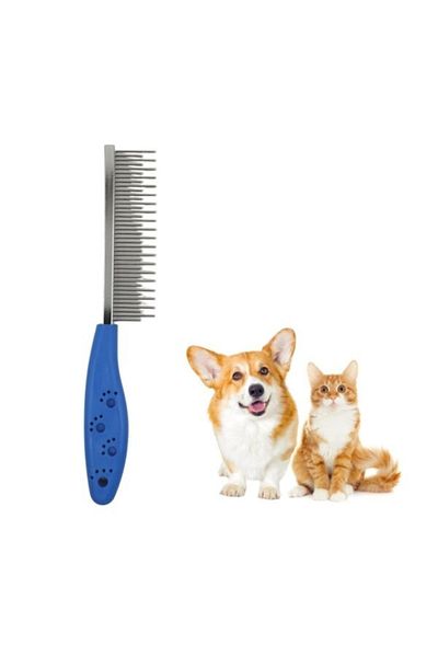 Dream Plus Cat Dog Crinkle Hair Remover Metal Comb