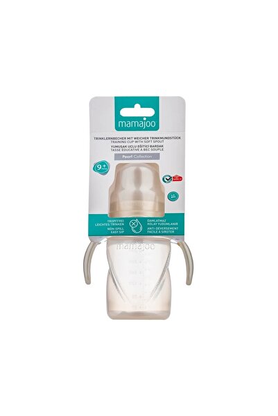 Mamajoo Spillproof Educational Cup with Handle Pearl 270 ml & Anti-Colic Spout