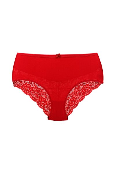 HNX سراويل داخلية نسائية مكونة من 3 قطع من القطن عالي الخصر ومفصلة بالدانتيل مقاس كبير