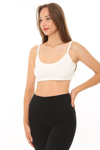 Rooted Women's Strappy Bra Ribbed Camisole