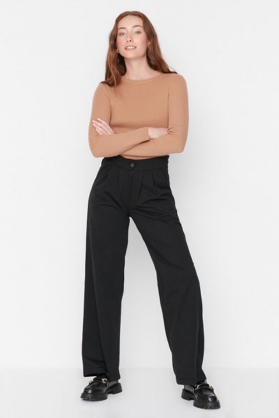 Trendyol Modest Sweatpants - Black - Wide leg