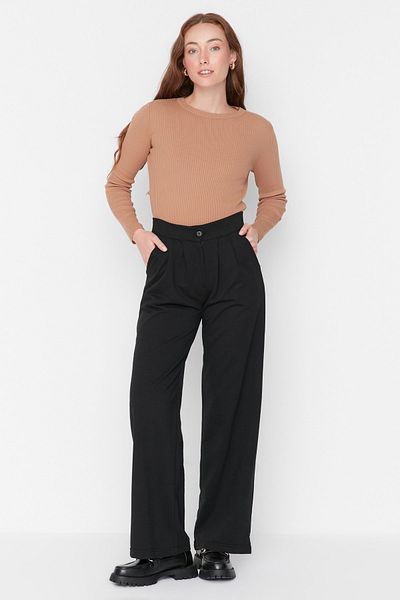 Trendyol Modest Sweatpants - Black - Wide leg