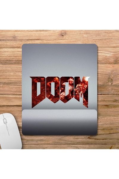 Pixxa موديل لوحة الماوس المدعومة للمعصم من Doom - 1