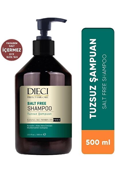 Dieci Dıecı Şampuan Keratin Aloe Vera Salt Free Tuzsuz 500 ml