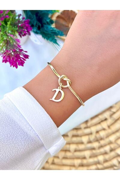 KBC STORE Love Knot Letter Bracelet Letter D