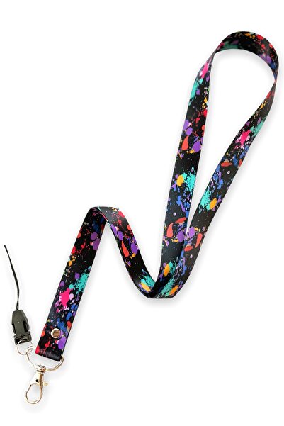 Happy Bear Desenli Boyun Ipi Telefon Askısı